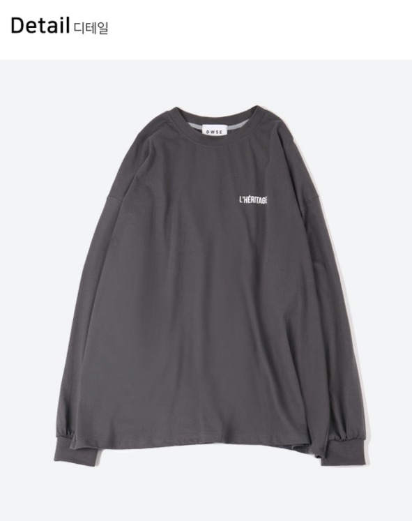 [DWS COMPANY]ジョングク着用☆DWS LHERITAGE Long sleeve_全5色 ☆BTS ジョングク着用/関税込☆DWSE☆LHERITAGE Long Sleeve T