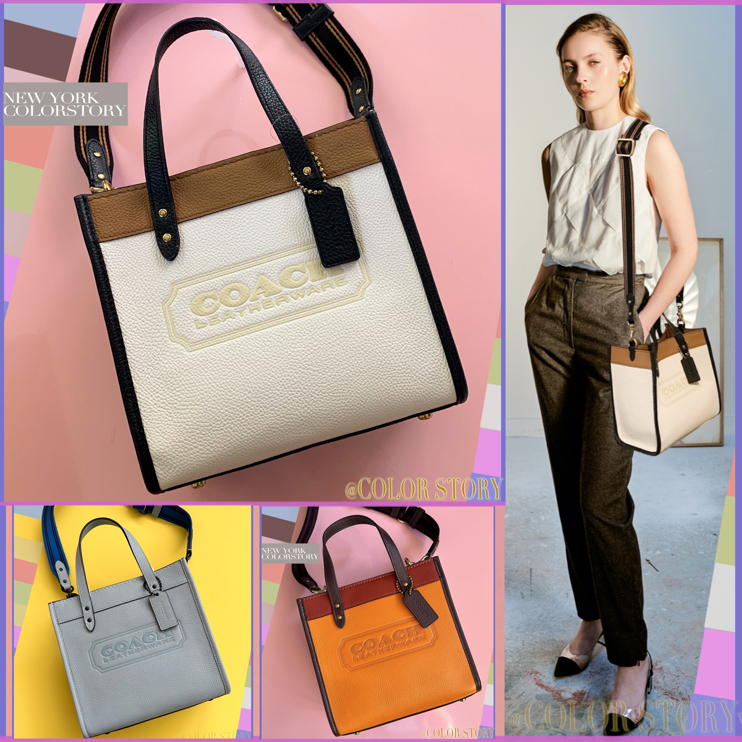【COACHブティック】●CUTEなストラップ付トート♪フィールド 22