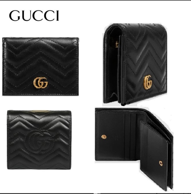 【国内発送】GUCCI GGマーモントカードケース付ウォレット