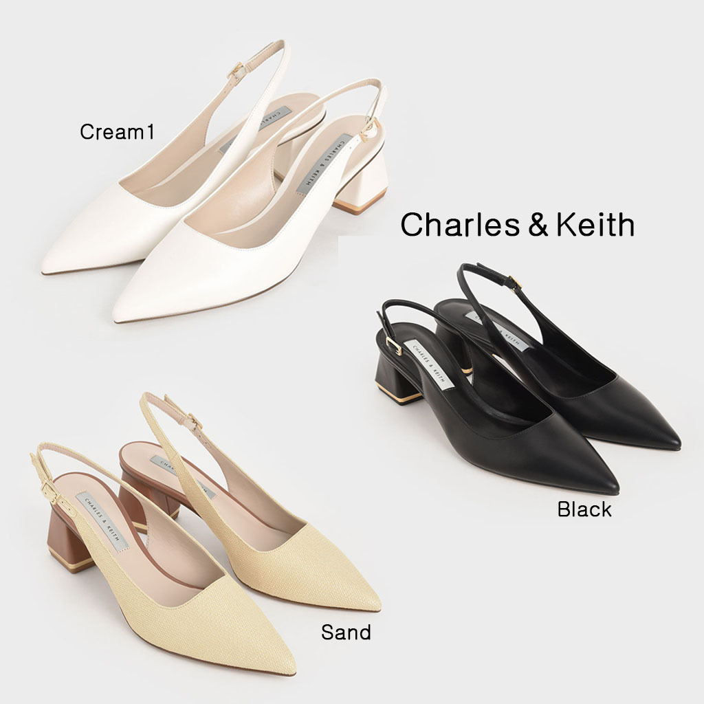 【激安大特価!】 ★Charles&Keith★ラフィアメタリックスリングバックパンプス パンプス 【激安大特価!】 ★Charles&Keith★ラフィアメタリックスリングバックパンプス パンプス