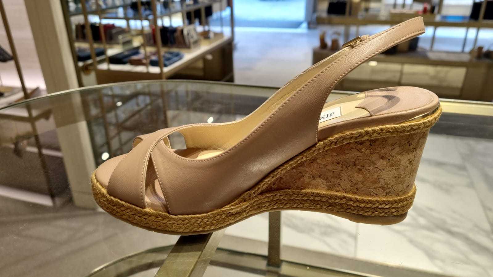 Jimmy★Choo(セールで嬉しい再入荷)上品なWedge/Amely80/Nappa