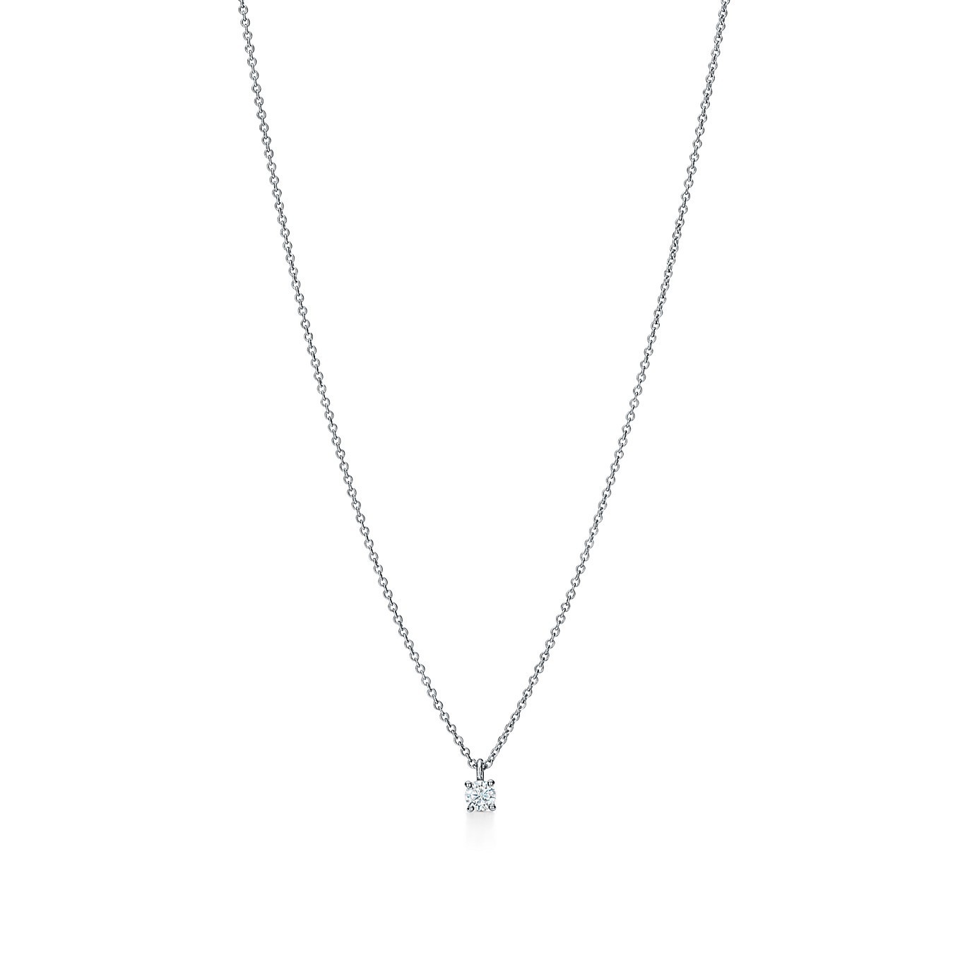 国内発すぐ届く☆Tiffany&Co.ソリティア ダイヤペンダント0.17ct ...