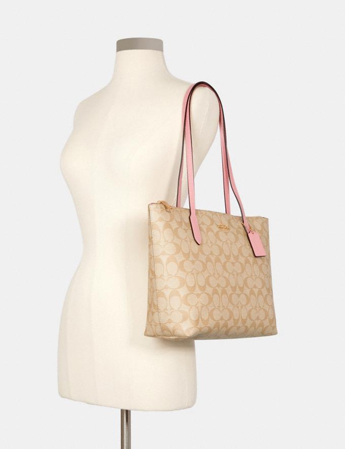 Coach トートバッグ ★残りわずか 通勤通学に★Coach シグネチャーキャンバス トート(5)
