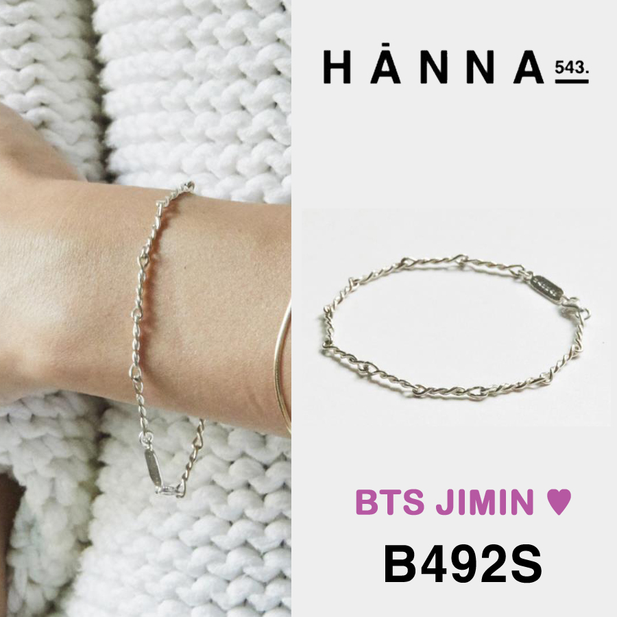 韓国発【HANNA543】BTSジミン着用★B492Sブレスレット