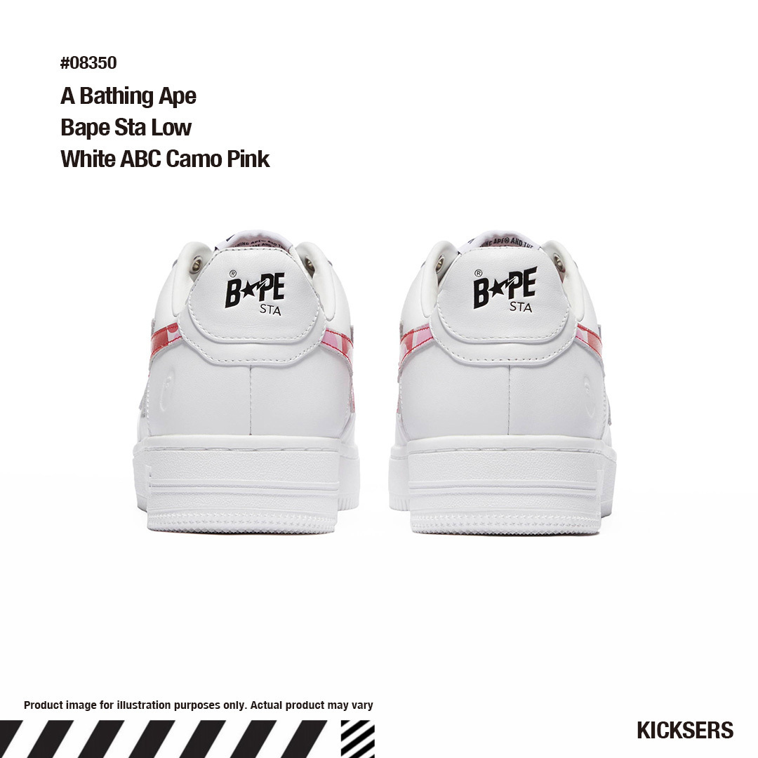 ベイプスタ カモ!A Bathing Ape Bape Sta Low White ABC Camo 大きな割引 STA™️ BAPE ABC エイプ カモ スタ 26cm ベイプ CAMO スニーカー