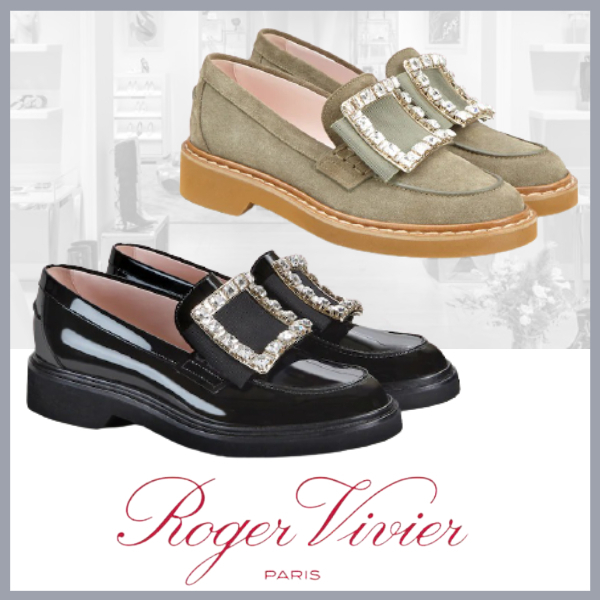 【Roger Vivier】ヴィヴレンジャー ストラスバックル ローファー 最新作の