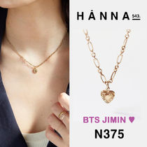 韓国発【HANNA543】BTSジミン着用★N375ネックレス(Gold)