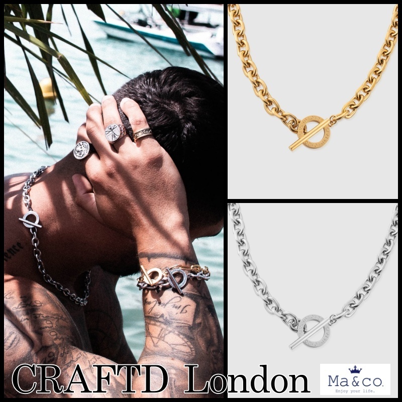 CRAFTD London◇刻印入りトグルチェーン ネックレス