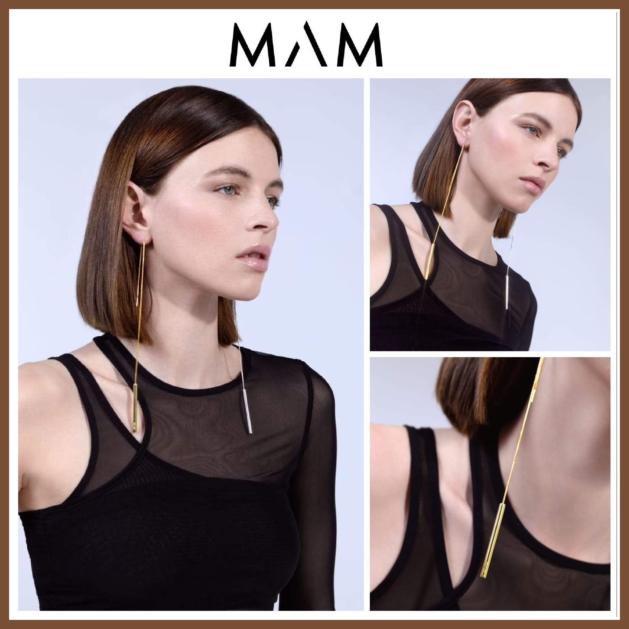 お洒落!! 2021新作♪ ◆ MAM ◆ DROP EARRINGS IN 18K GOLD