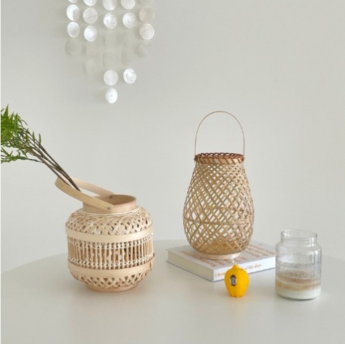 【PAPER GARDEN】Bamboo handle candle holder