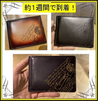 Berluti Figure Scritto Leather Wallet (FIGURE)