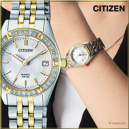 CITIZEN Analog Casual Style Square Party Style Quartz Watches Stainless