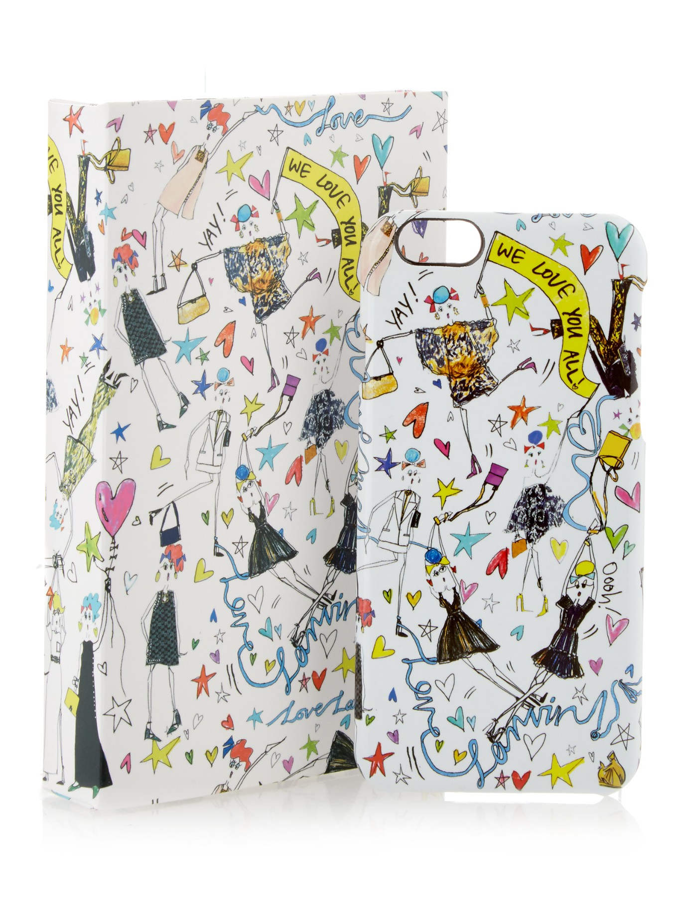 即発 ランバン LANVIN iPhone 6 6S ケースカバー プリント LOVE