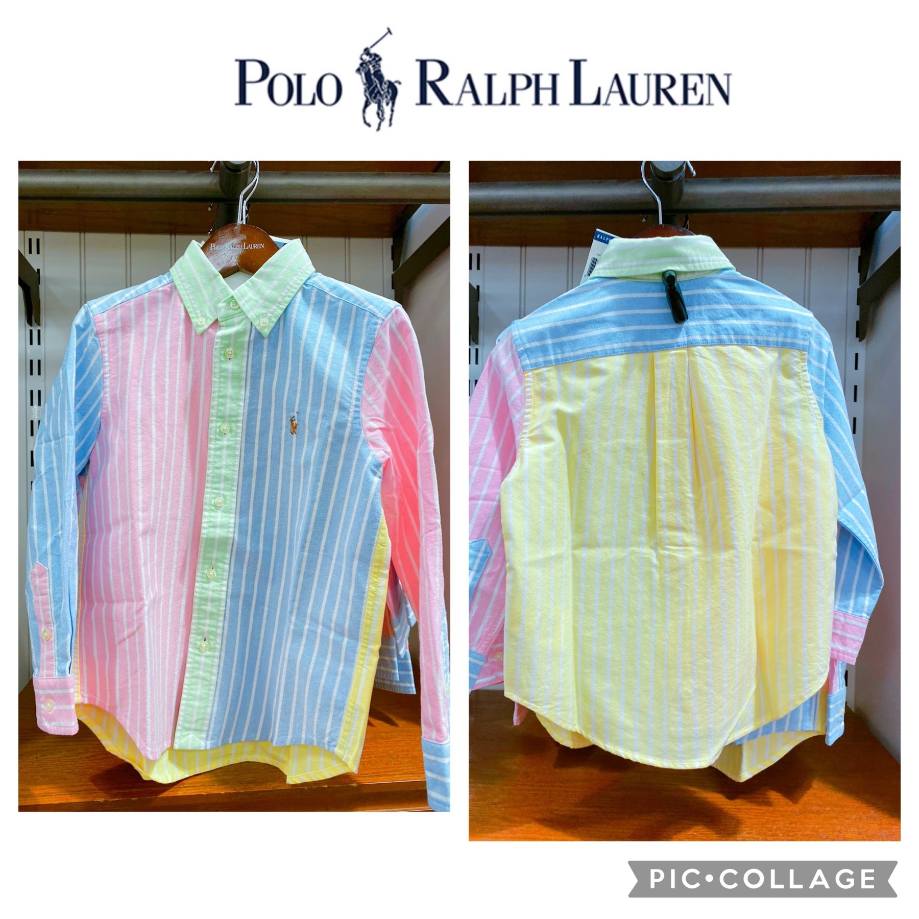 【Ralph Lauren ラルフローレン】 ★パッチワーク シャツ★