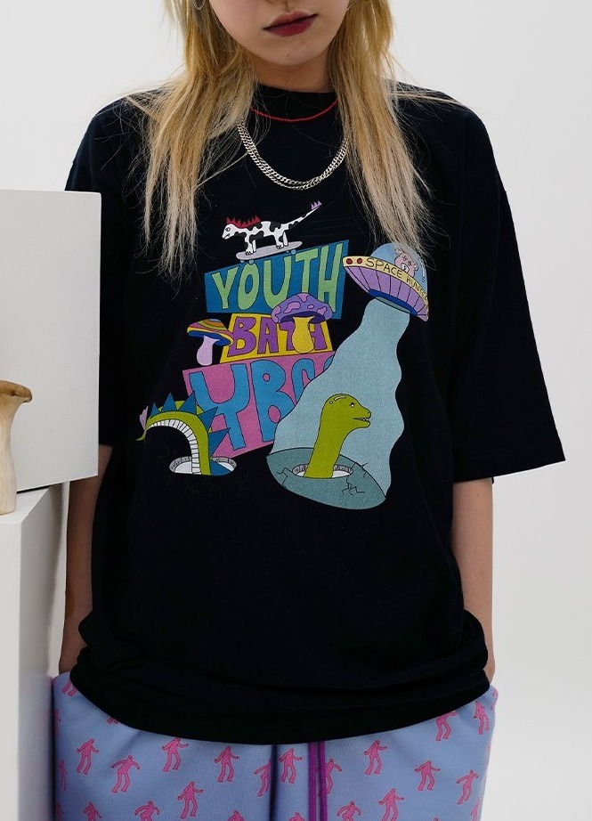 YOUTHBATH Tシャツ・カットソー ☆人気☆【YOUTHBATH】☆PLANET PARK SHORT SLEEV.E☆Tシャツ☆(2)