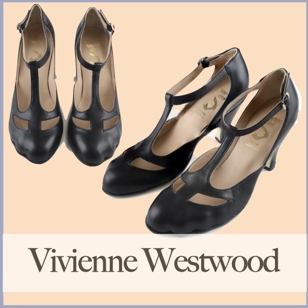 ★直営店★【Vivienne Westwood】T-BAR SHOES BLACK サンダル・ミュール ★直営店★【Vivienne Westwood】T-BAR SHOES BLACK サンダル・ミュール