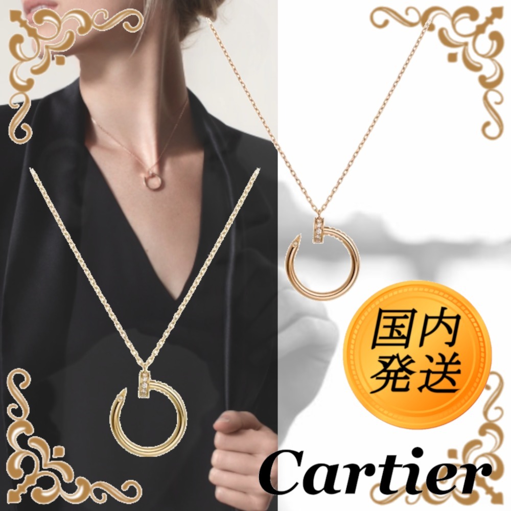【国内発送★Cartier】ジュスト アン クル ネックレス 18K YG PG