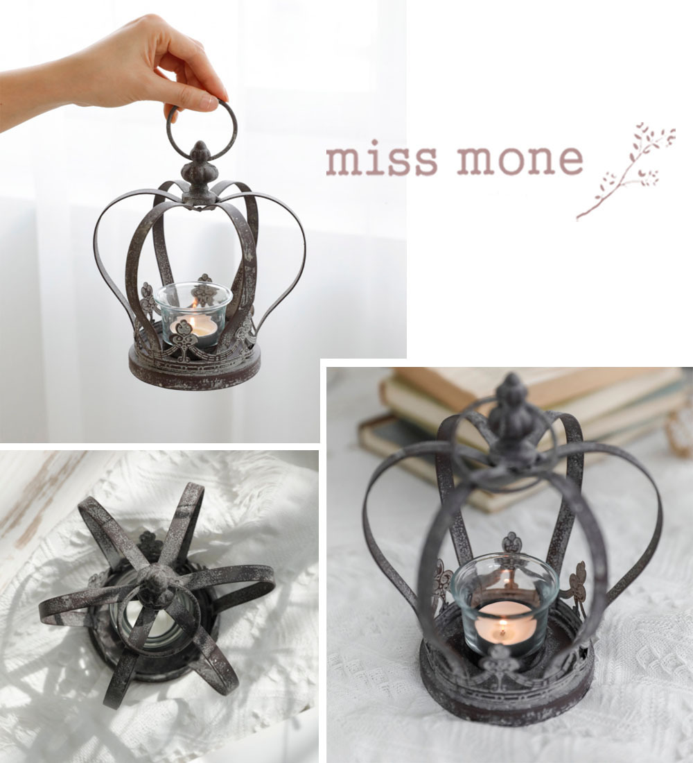 miss mone ☆モチーフクラウンティーライトキャンドルホルダー