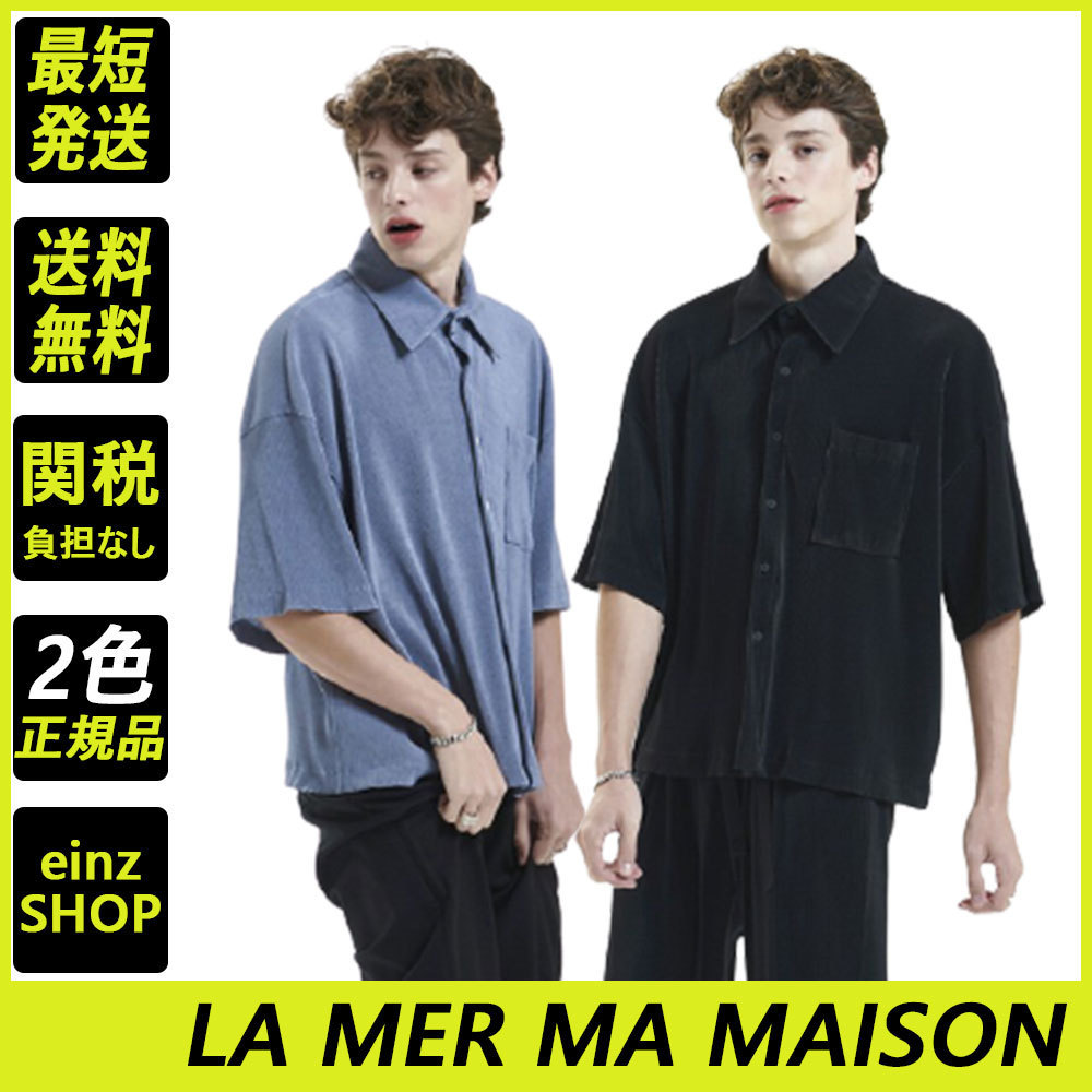 【LA MER MA MAISON】21SS★ PLEATS HALF SHIRT