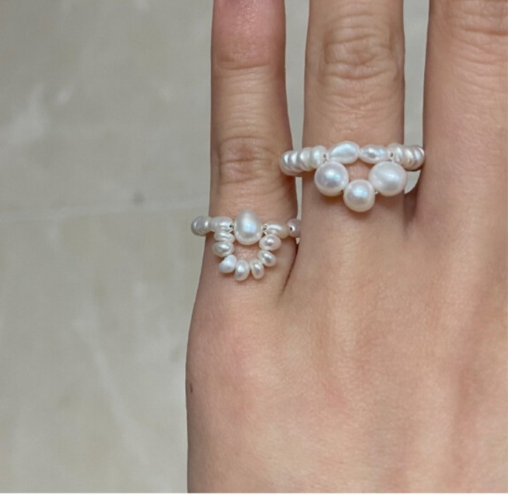 ooa☆韓国☆pearl doorknob ring 全2種
