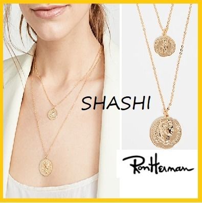 ロンハーマン取り扱いブランド☆SHASHI☆ダブルコインネックレス ロンハーマン取り扱いブランド☆SHASHI☆ダブルコインネックレス