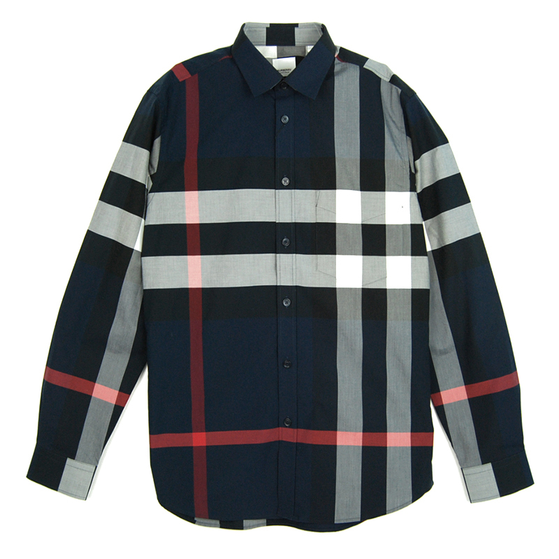 関税負担なし☆Burberry チェック ストレッチコットンポプリン