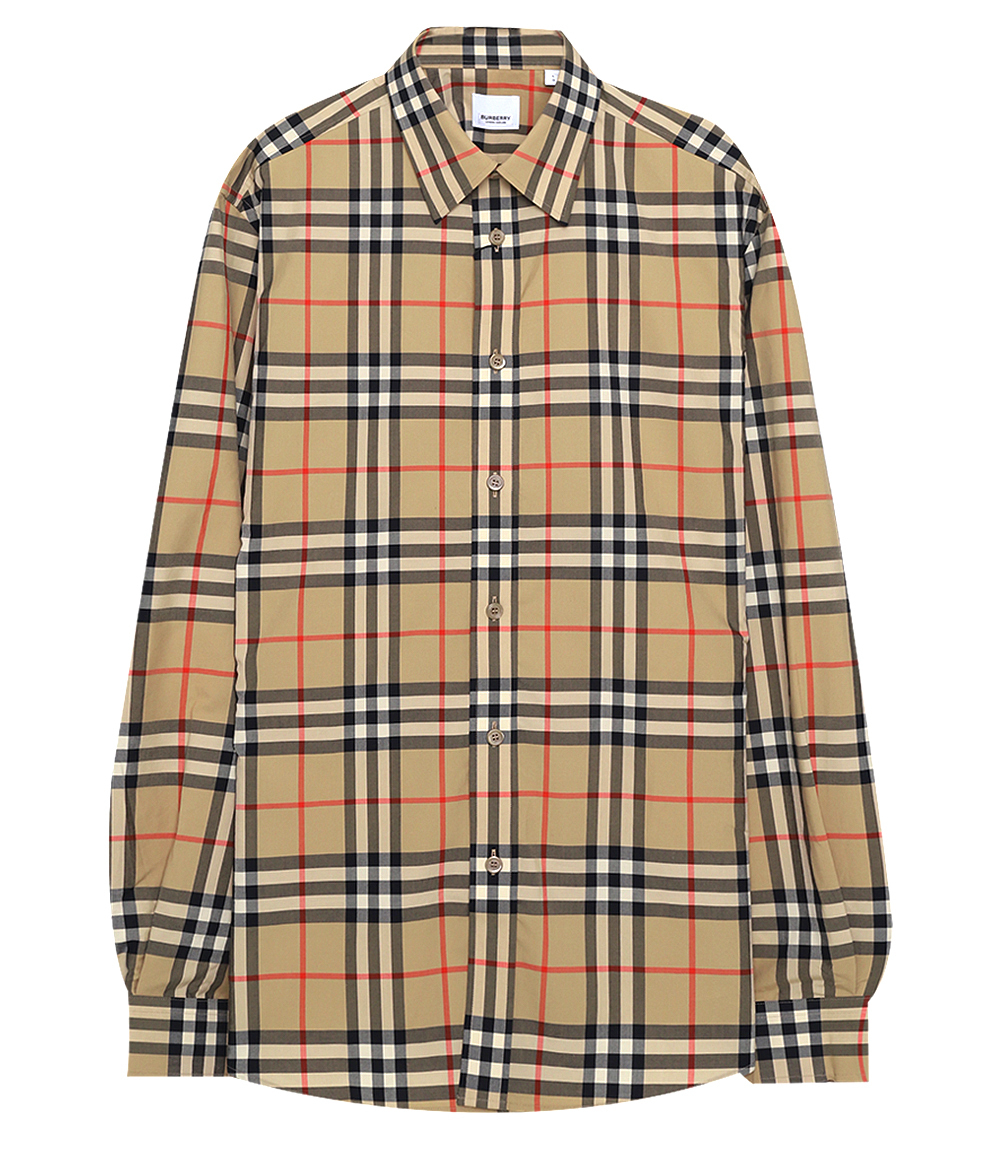 Burberry チェックシャツ　128cm 関税負担なし☆Burberry チェック コットンポプリン シャツ