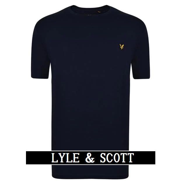 Lyle & Scott★メンズ 半袖 クルーネック ロゴ Basic Tシャツ 紺
