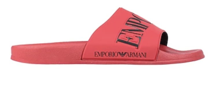 EMPORIO ARMANI サンダル 【EMPORIO ARMANI】ロゴ シンプル ラバーライニング サンダル(5)