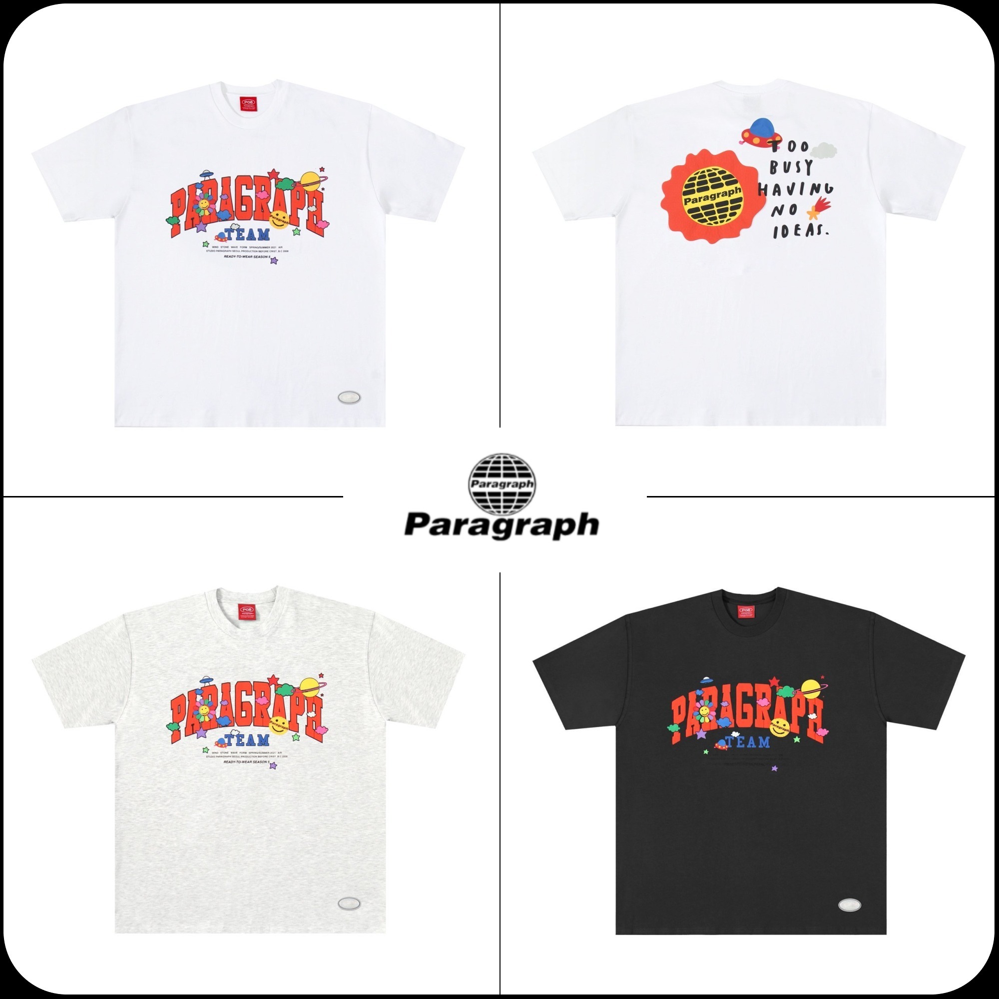 [PARAGRAPH]★韓国大人気★SMILE HAPPY T-SHIRT No.42