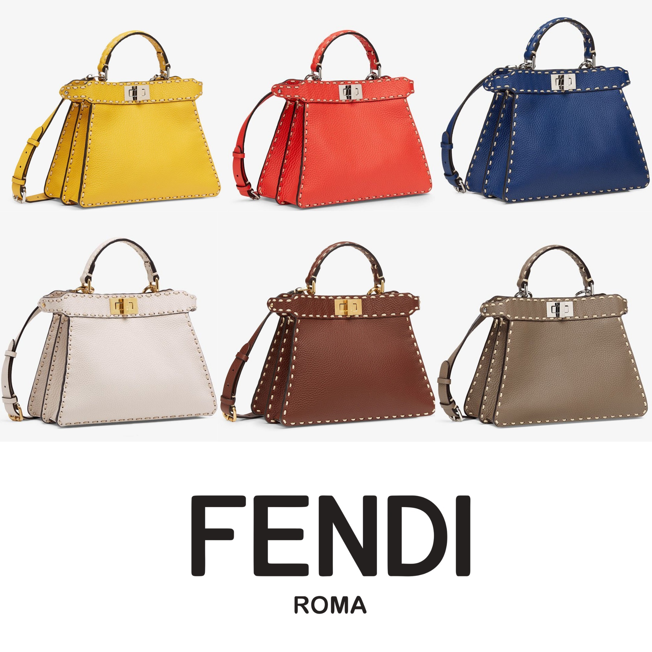 【2021春夏新色】 FENDI【入手困難】☆STITCHがお洒落☆PEEKABOO ISEEU SMALL 全色 ハンドバッグ 【2021春夏新色】 FENDI【入手困難】☆STITCHがお洒落☆PEEKABOO ISEEU SMALL 全色 ハンドバッグ