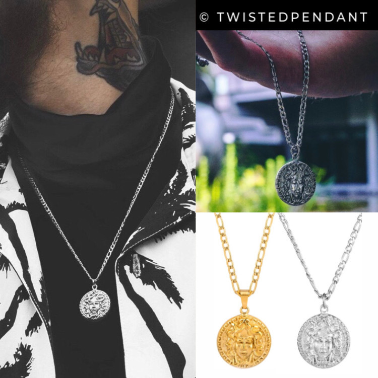 関税/送料込み【twistedpendant】プレミアメドゥーサペンダント