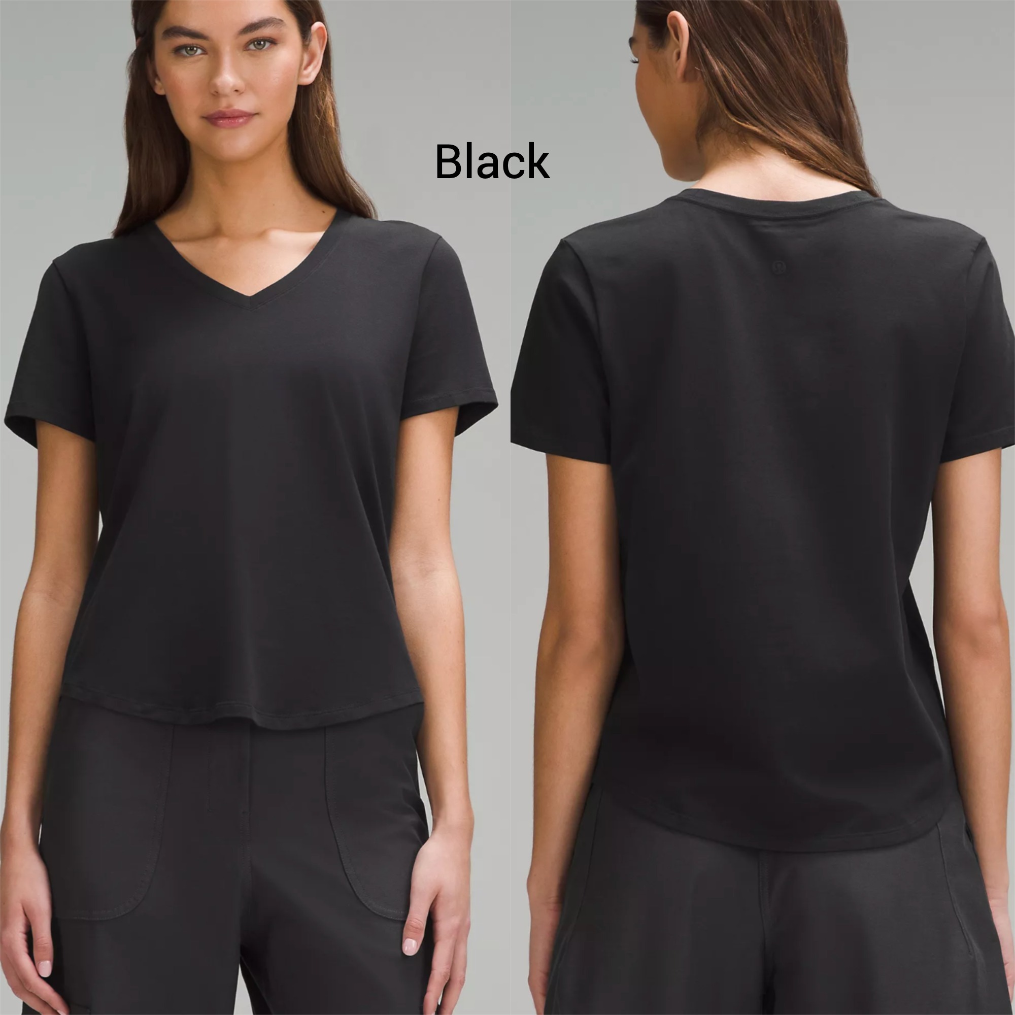 lululemon☆柔らか ピマコットン・Vネック半袖 Tシャツ lululemon☆柔らか ピマコットン・Vネック半袖 Tシャツ