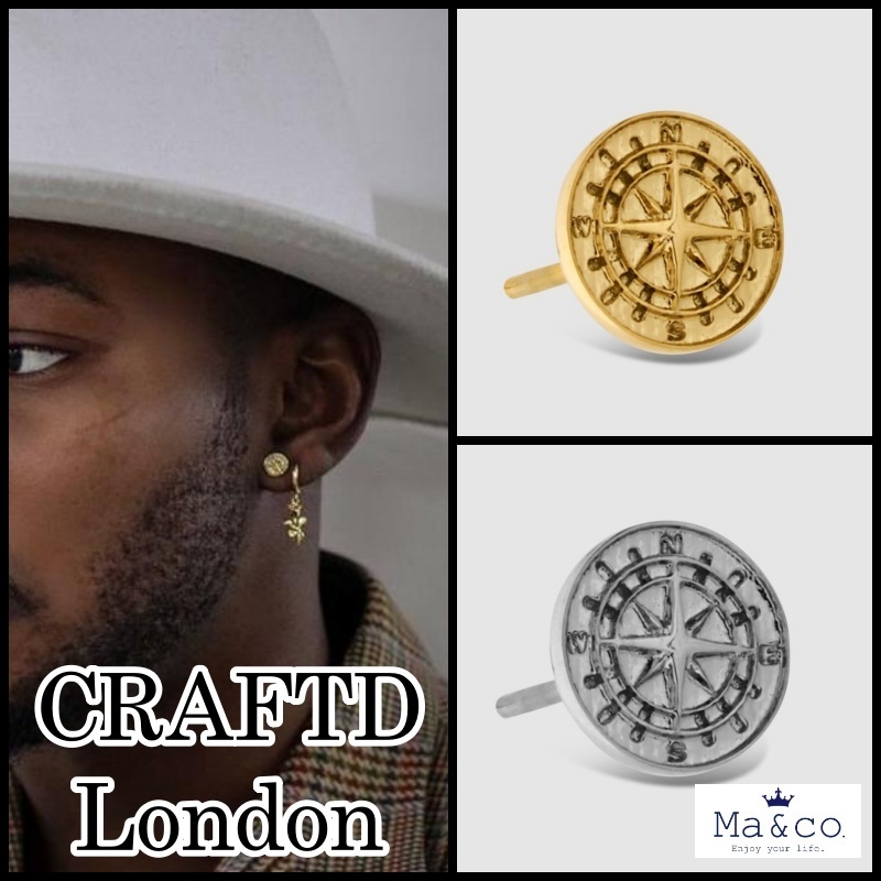 《片耳シングル》CRAFTD London◇COMPASS ピアス