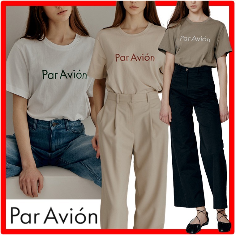 ☆韓国の人気☆【Par Avion】☆Logo T shir.t☆Tシャツ☆