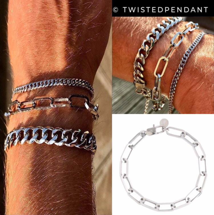 関税/送料込み【twistedpendant】ペーパークリップブレスレット