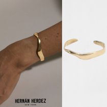 Hernan Herdez(エルナンエルデス) ブレスレット NY発！melted cuff bracelet【Hernan Herdez】ゴールドバングル