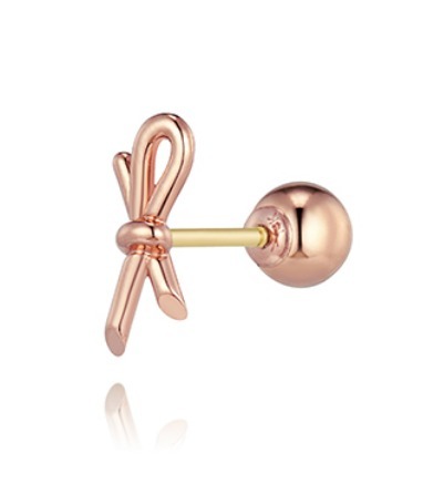 [STONE HENgE] 韓国☆14K Gold☆Love Knot Piercing