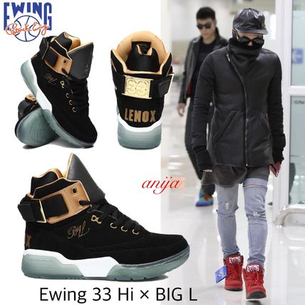 Ewing Athletics スニーカー 送料/関税込★Ewin 33 Hi x BIG L/コラボ/スエード/G-DRAGON愛用