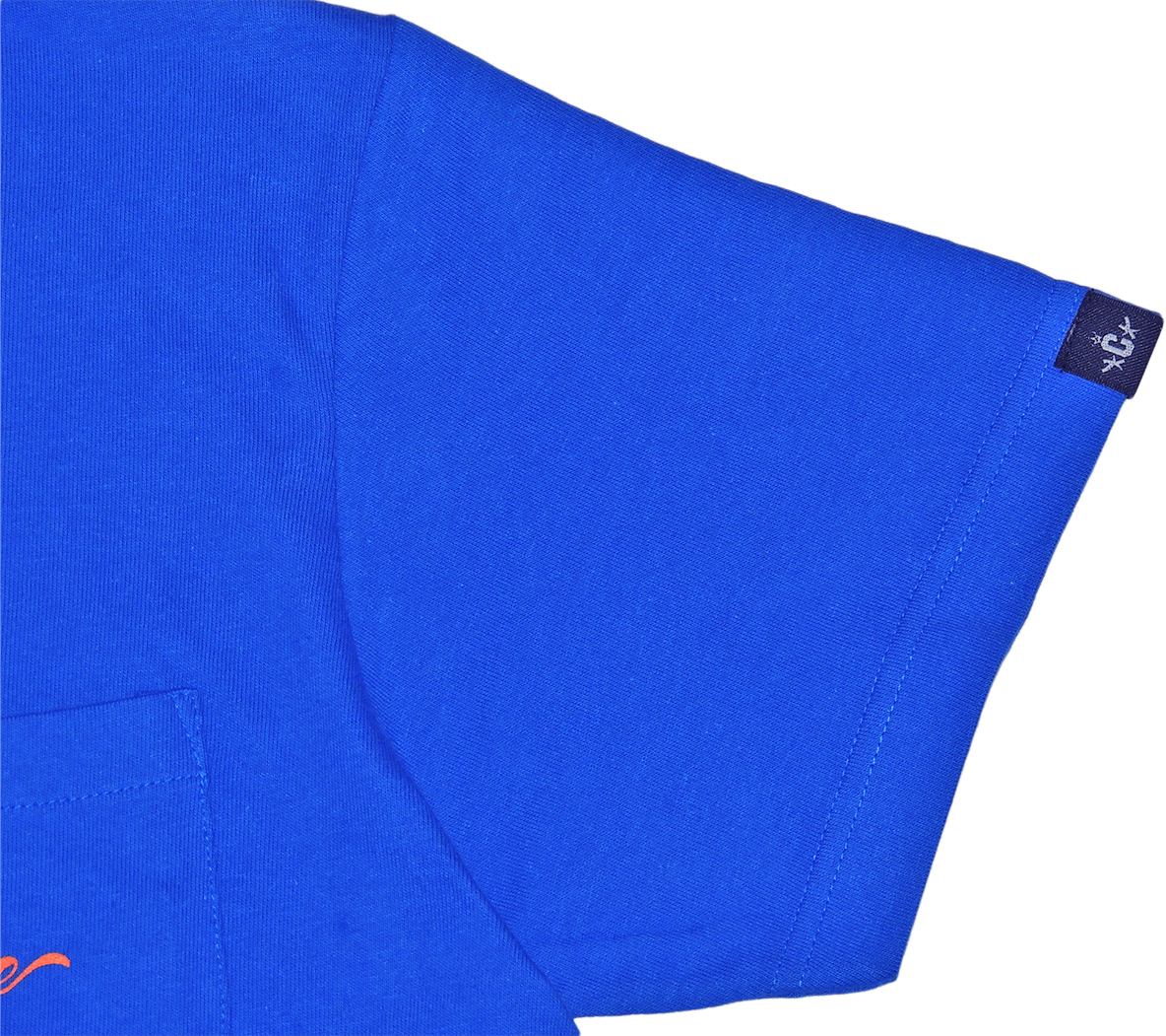 CROOZE Script Pocket Tee -ロイヤルブルー