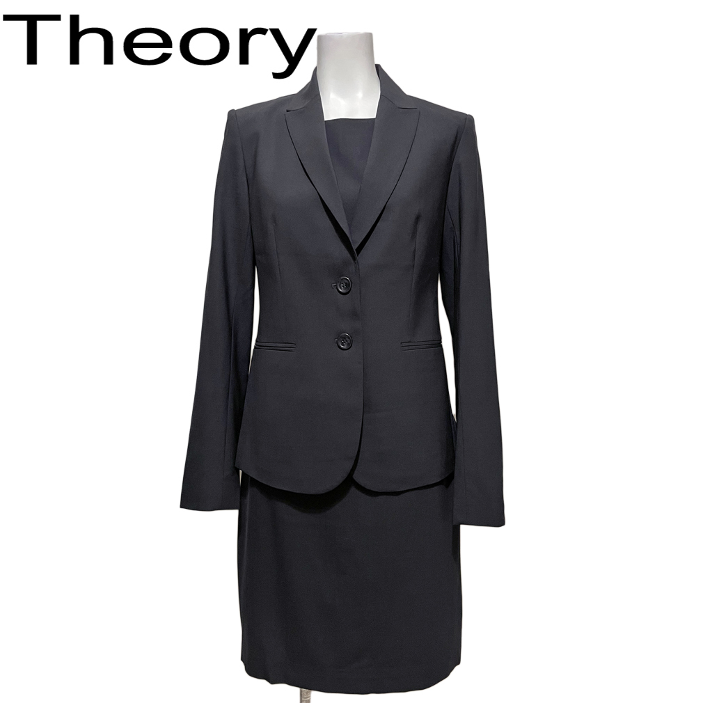 セオリー ワンピーススーツ 黒 #0 theory