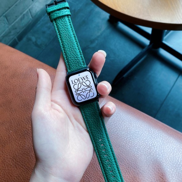 腕時計用ベルト・バンド アップルウォッチ レザー 牛革 ストラップ バンド 高級感 上品(3)