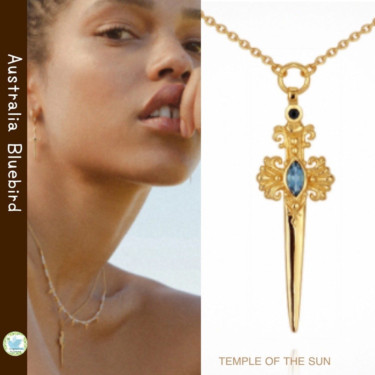 日本未入荷★TEMPLE OF THE SUN★Themis 剣の形 ネックレス 18K