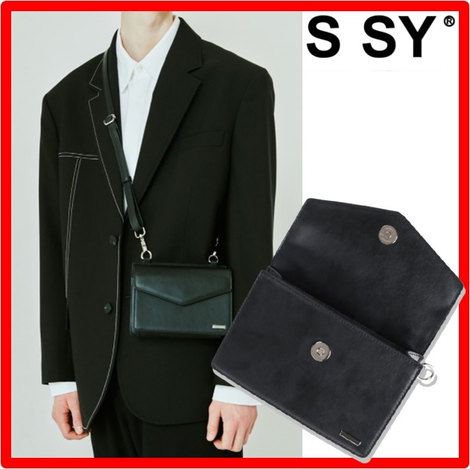 ENHYPEN ソヌ着用★【SSY】★WIDTH SQUARE LEATHER MINIMAL BA.G