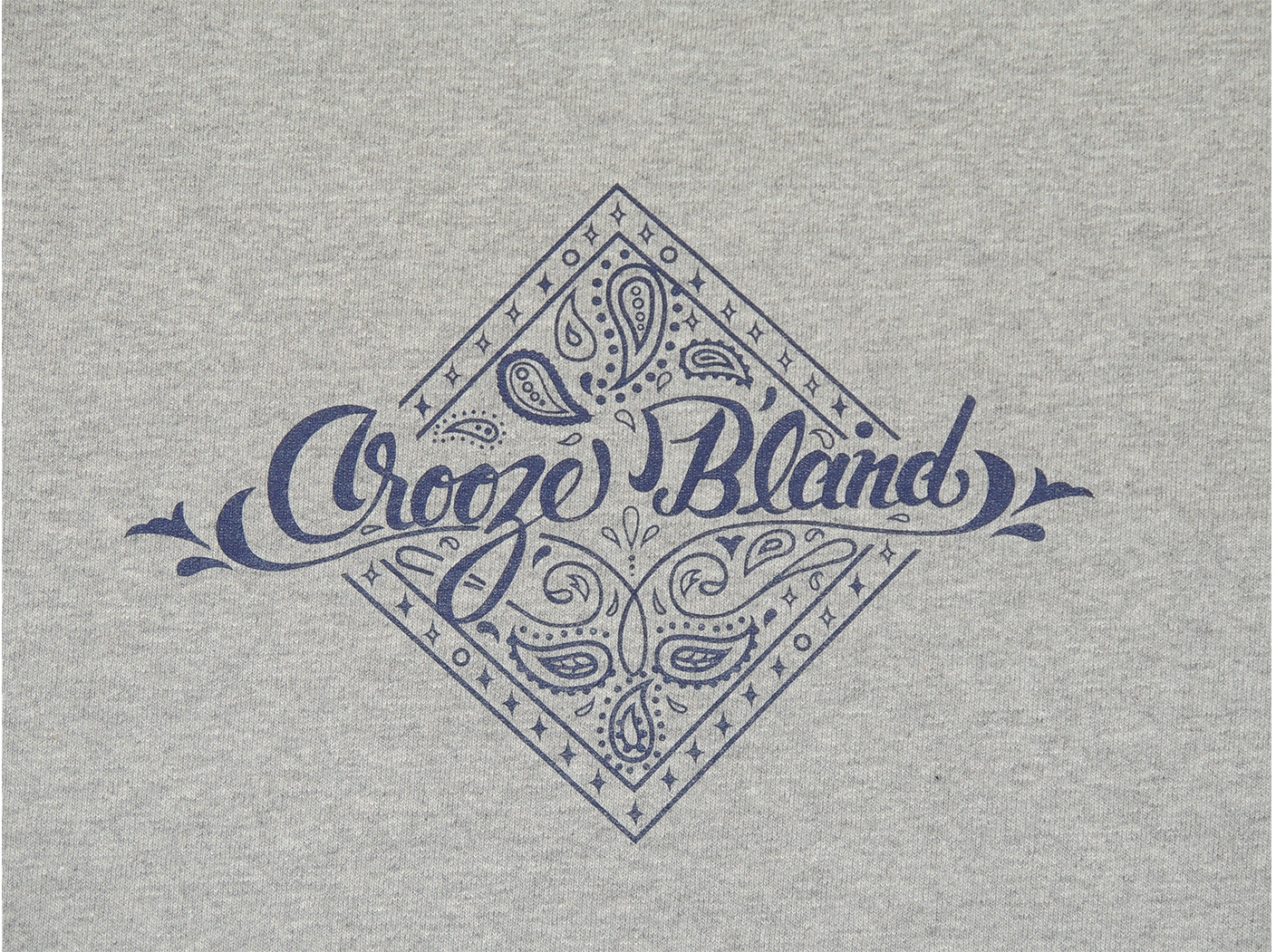 CROOZE Paisley Long Sleeve Tee -グレー