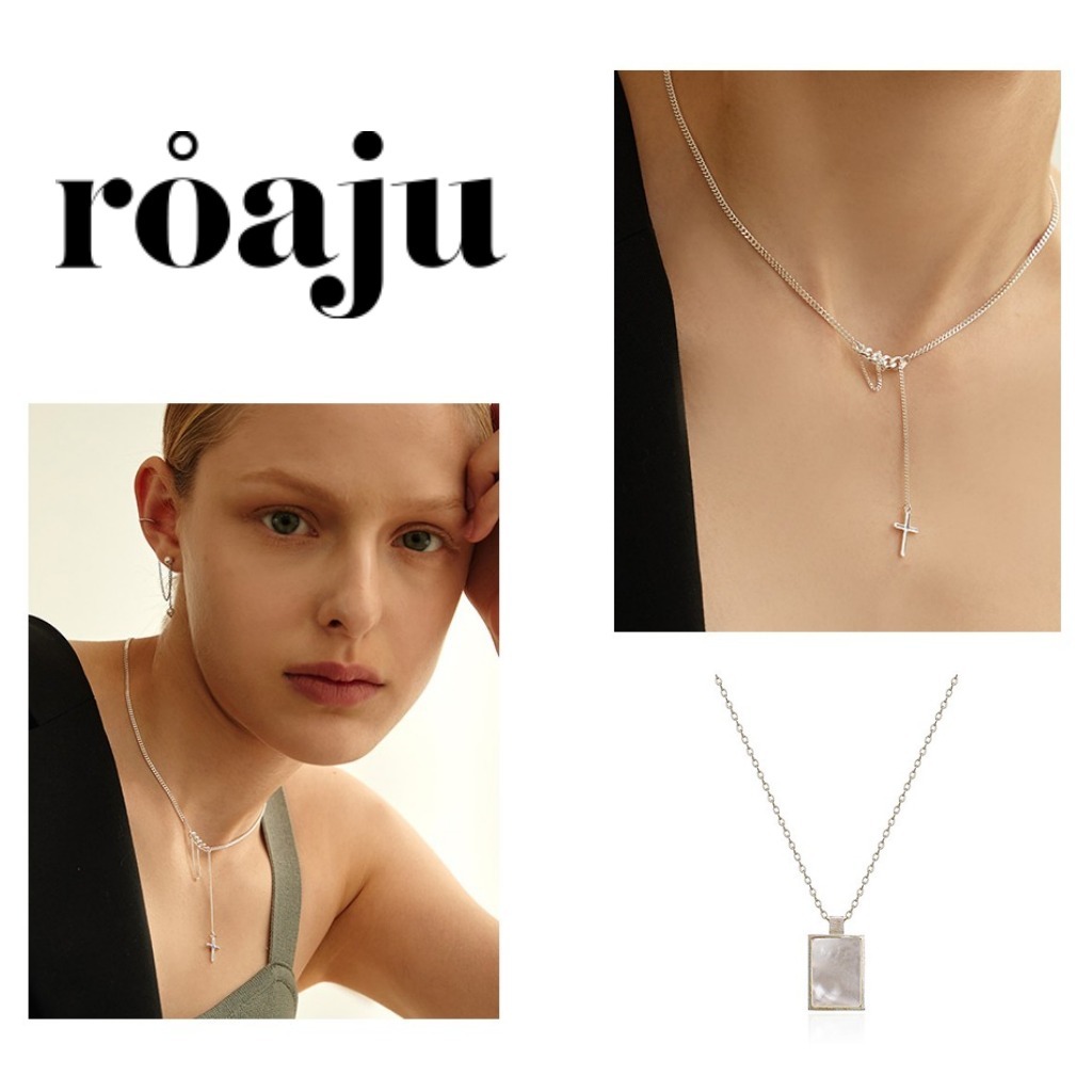 【ROAJU】square mother of pearl neckla ★ BTS 愛用 ★