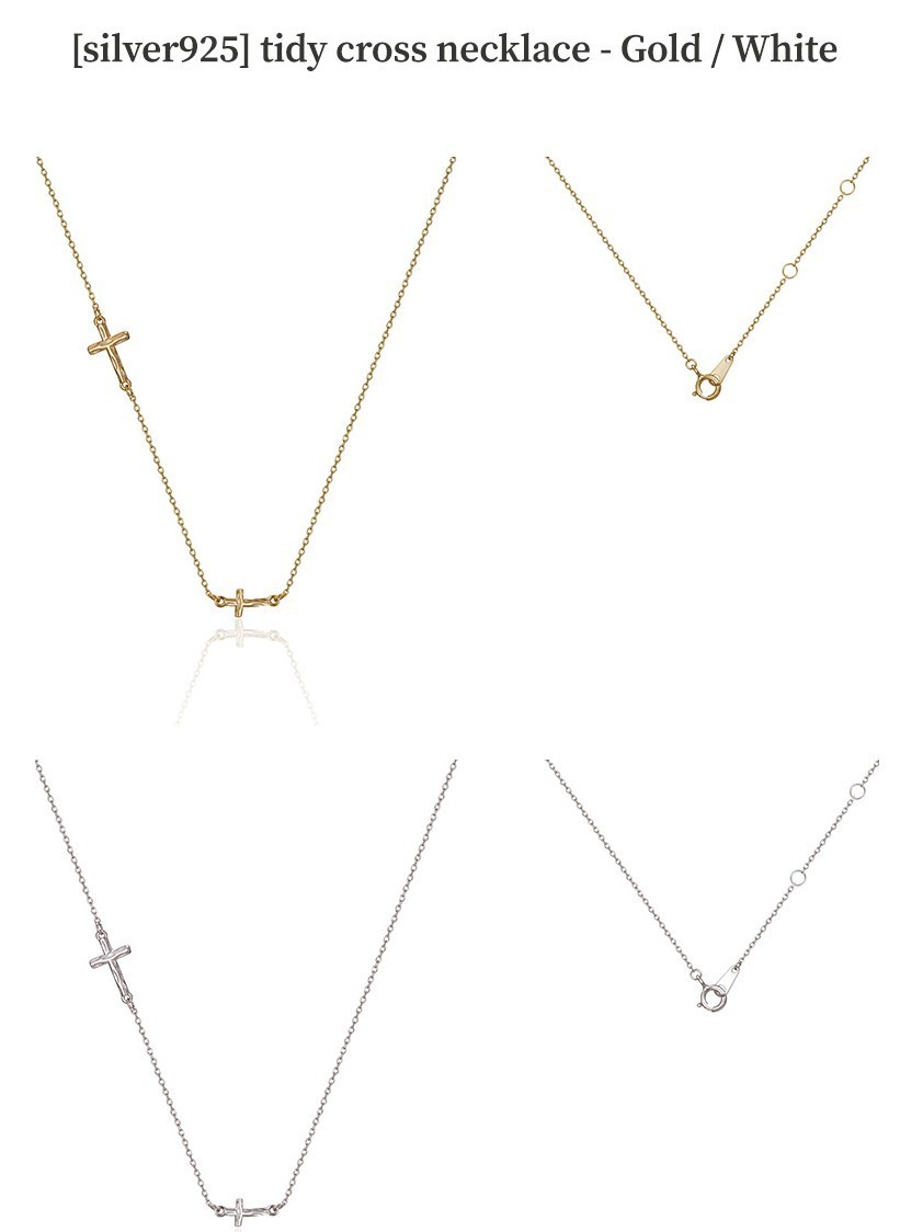 【ROAJU】tidy cross necklace ★BTS 愛用★ネックレス★全2色 ROAJU】tidy cross necklace ☆BTS 愛用☆ネックレス☆全2色