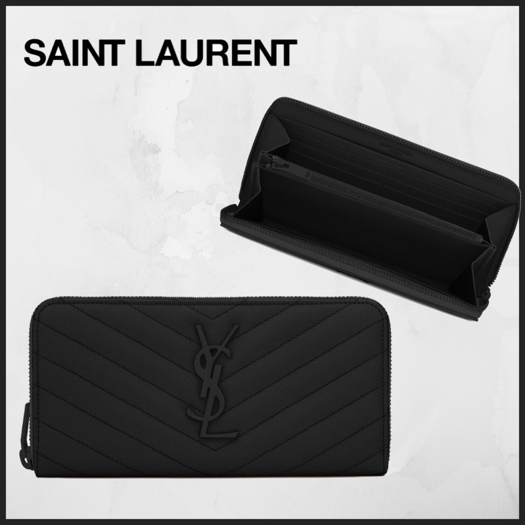 Saint Laurent☆モノグラム・サンローラン フルジップウォレット - www ...