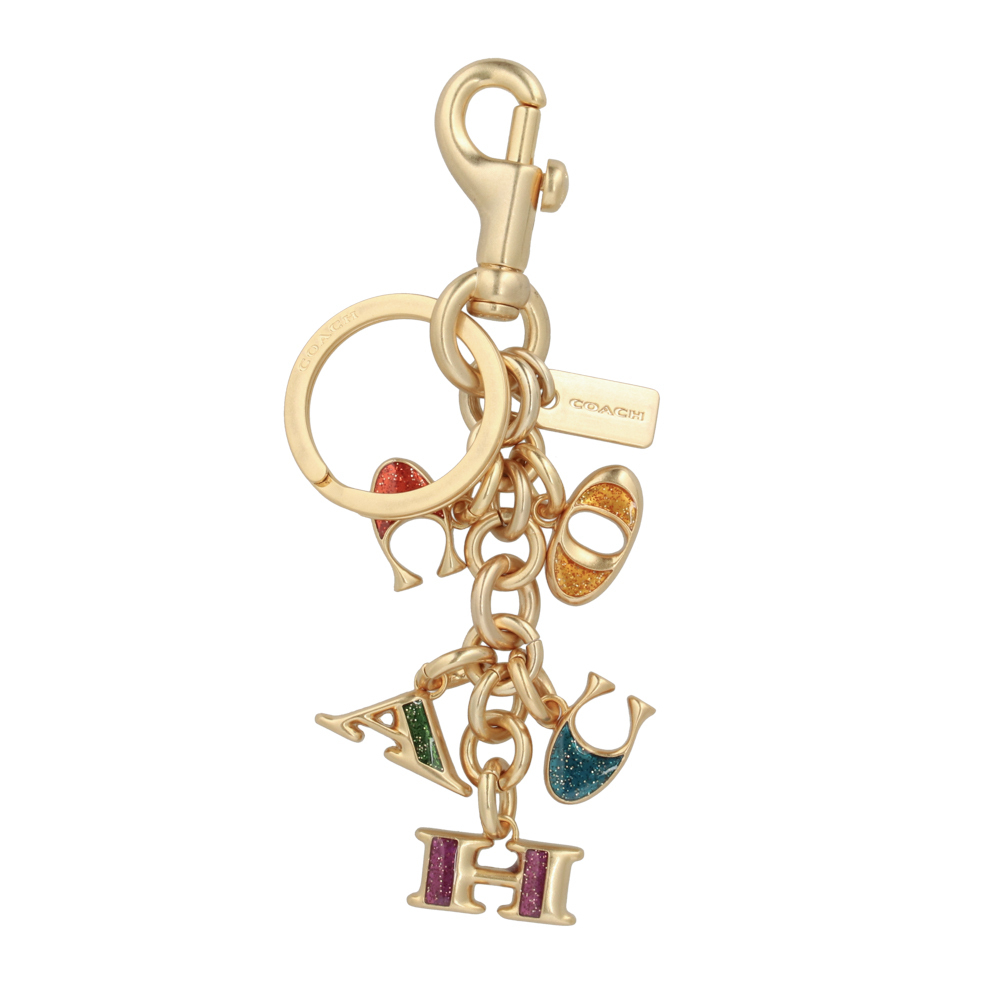 キーホルダー・キーリング COACH Multi Mix Charm Key Fob C0359