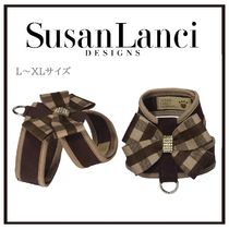 【Susan Lanci】ギンガム ビッグリボン FAWN ハーネス L-XL 【Susan Lanci】ギンガム ビッグリボン FAWN ハーネス L-XL